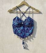 Navratri-indigo-batik-removable-pads-top-kj10156