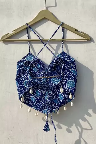 Navratri-indigo-batik-removable-pads-top-kj10156