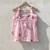 Pink-halter-neck-hand-embroidery-mulmul-with-removable-pads-kurti-top-kj10158