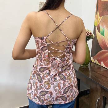 Light-pink-jaal-straight-criss-cross-with-removable-pads-kurti-top-kj10171 2
