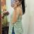 Mint-green-criss-cross-hand-embroidery-mulmul-with-lining-kurti-top-kj10172