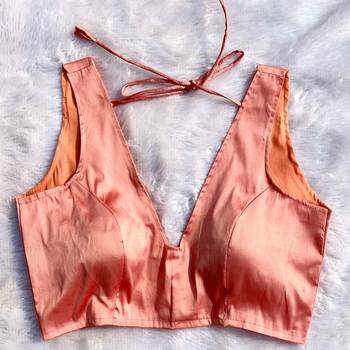 Peach-deep-v-neck-plain-blouse-800-fal10176 1