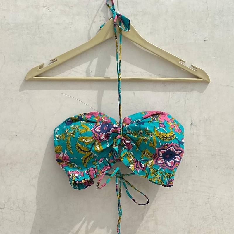 Rama-green-jaal-removable-pads-criss-cross-top-bralette-kj10178