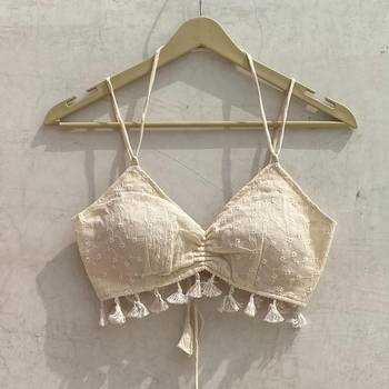 Off-white-chikan-with-pom-pom-removable-pads-top-bralette-kj10180 1