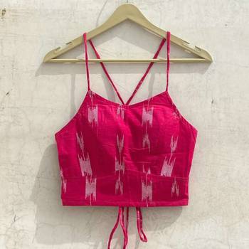 Pink-ikat-criss-cross-removable-pads-top-kj10181 1