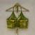 Olive-green-gotta-embroidery-halterneck-criss-cross-removable-pads-top-kj10186