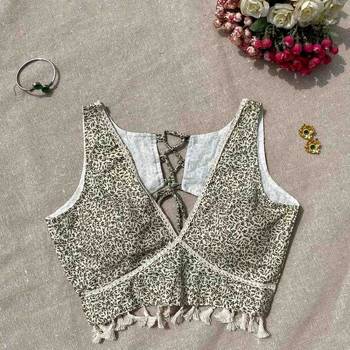 Cream-black-jaal-deep-v-neck-cotton-blouse-700-fal10191 1