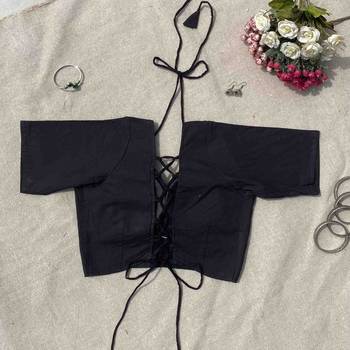 Black-ajrakh-tukki-cotton-blouse-700-fal10192 3