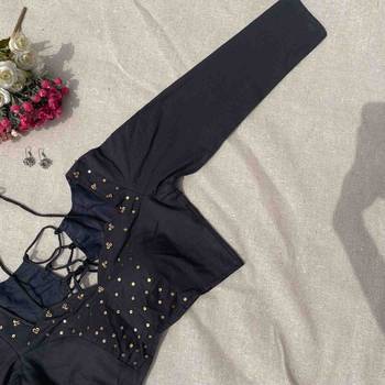 Black-sequin-work-full-sleeves-cotton-blouse-800-fal10193 2