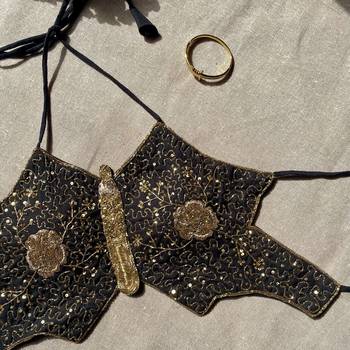 Black-heavy-tubelight-handwork-butterfly-top-kj10194 2