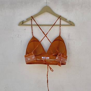 Orange-bandhej-removable-pads-bra-kj10233 2