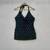 Blue-butti-halter-neck-kurti-top-kj10286