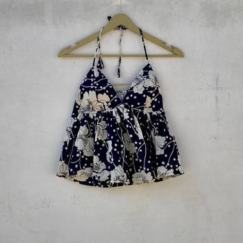 Black-floral-tree-removable-pads-top-kj10289 1