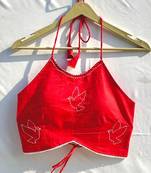 Red-bird-criss-cross-removable-pads-top-kj10316