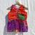 Multicolor-bandhej-deep-v-neck-and-back-criss-cross-chiffon-kurti-top-kj10335