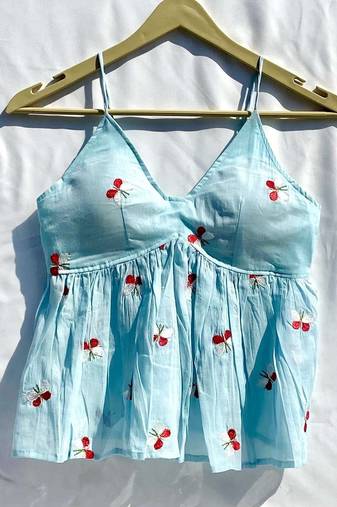 Blue-butterfly-mulmul-removable-pad-top-kj10337