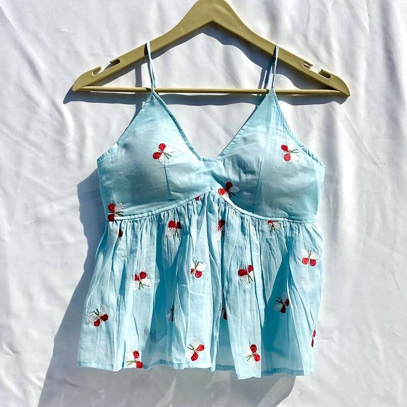 Blue-butterfly-mulmul-removable-pad-top-kj10337