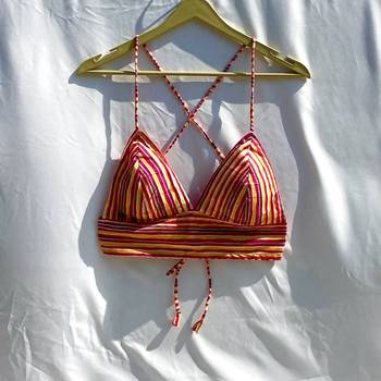 Multicolor-stripe-removable-pads-bra-kj10343 1