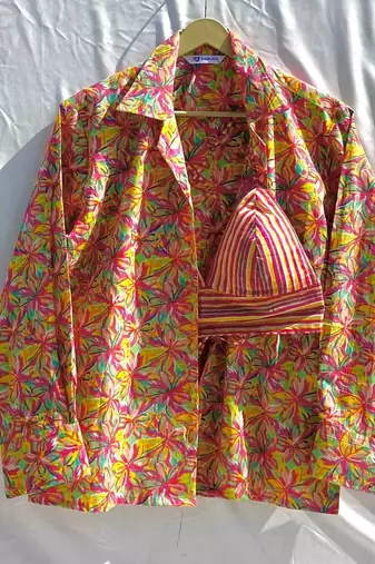 Holi-floral-jaal-shirt-and-stripe-bra-combo-kj10346