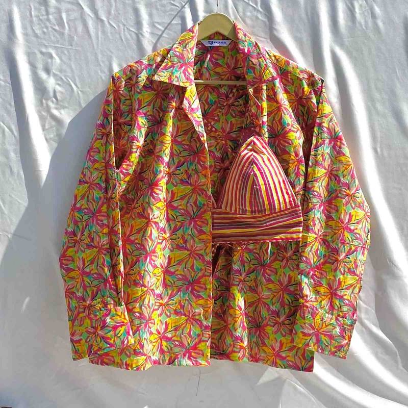Holi-floral-jaal-shirt-and-stripe-bra-combo-kj10346