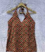 Maroon-lilflea-halter-neck-with-paded-kurti-top-kj10375