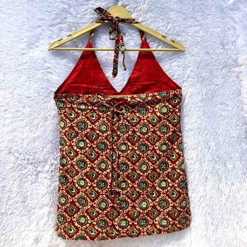 Maroon-lilflea-halter-neck-with-paded-kurti-top-kj10375 2