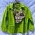 Neon-green-plain-cotton-shirt-and-multicolor-katha-camel-bra-combo-kj10389