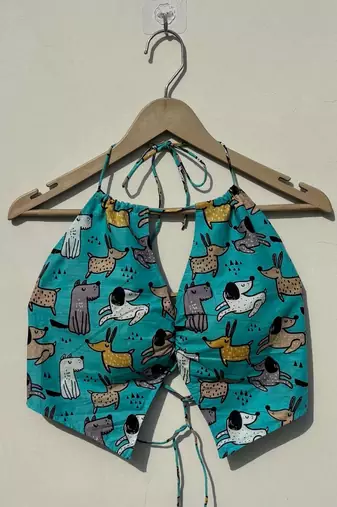 Blue-animal-print-twing-removable-pads-top-kj10395