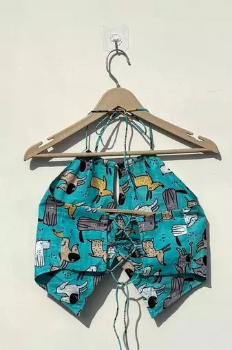Blue-animal-print-twing-removable-pads-top-kj10395