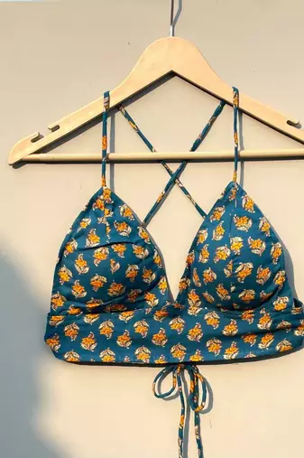 Rama-green-motif-bra-kj0264-clearance-sale