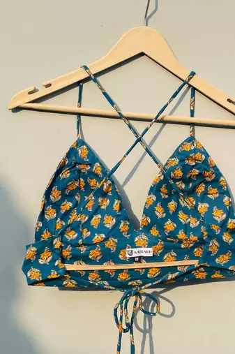 Rama-green-motif-bra-kj0264-clearance-sale