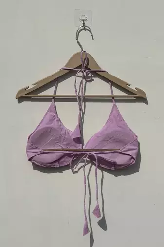 Lavender-plain-snail-shape-removable-pads-bra-kj10398