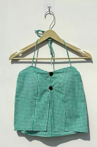 Green-checks-retro-removable-pads-top-kj10407
