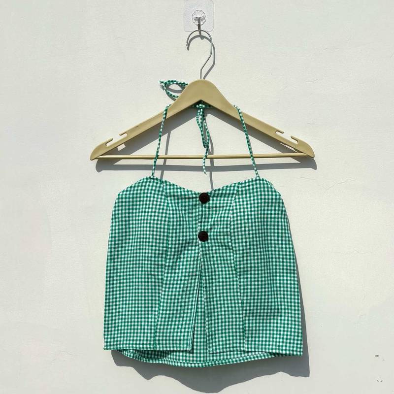 Green-checks-retro-removable-pads-top-kj10407
