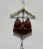 Brown-polka-camel-removable-pads-bra-kj104122