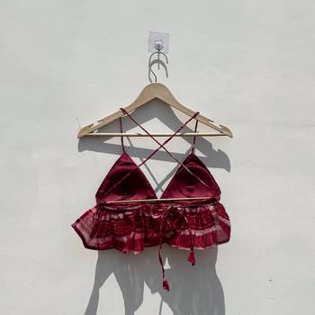 Rasberry-batik-frill-removable-pads-bralette-kj104125 2
