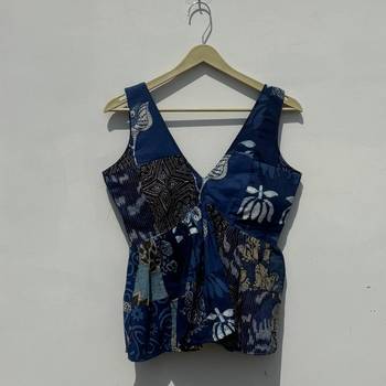 Indigo-ptach-deep-neck-cut-sleeves-removable-pads-top-kj10437 1