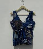 Indigo-ptach-deep-neck-cut-sleeves-removable-pads-top-kj10437