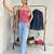 Pink-retro-removable-padded-top-kj10461