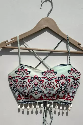 Navratri-white-red-chaap-printed-criss-cross-padded-top-kj10466