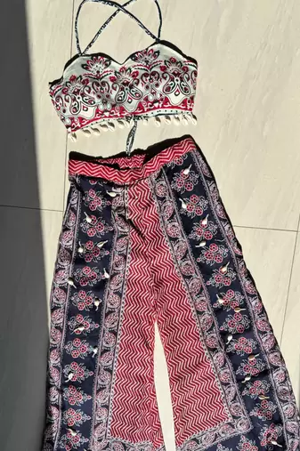 Navratri-white-red-chaap-with-mirror-embroidery-and-plazzo-kj10483