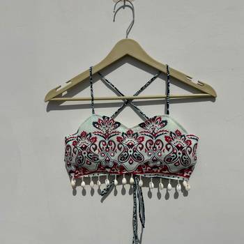 Navratri-white-red-chaap-with-mirror-embroidery-and-plazzo-kj10483 3