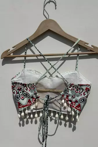 Navratri-white-red-chaap-with-mirror-embroidery-and-plazzo-kj10483