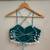 Navratri-teal-green-floral-butta-with-shell-padded-top-kj10488