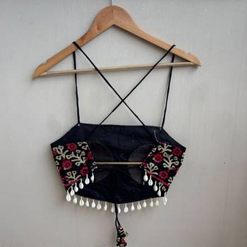 Navratri-blackry-with-shell-padded-top-kj10491 2