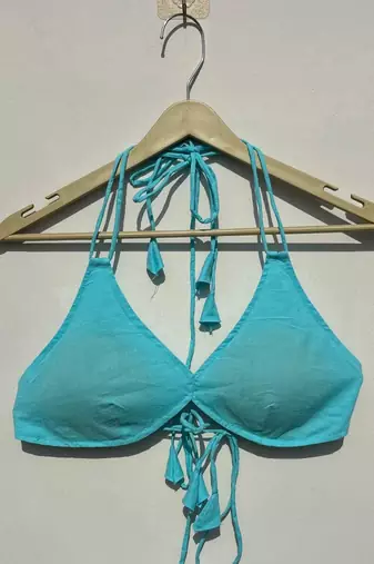 Blue-plain-snail-shape-padded-bra-kj10513