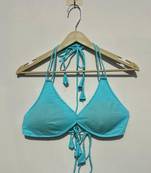 Blue-plain-snail-shape-padded-bra-kj10513