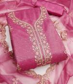 Embroidered Unstitched Dress Material