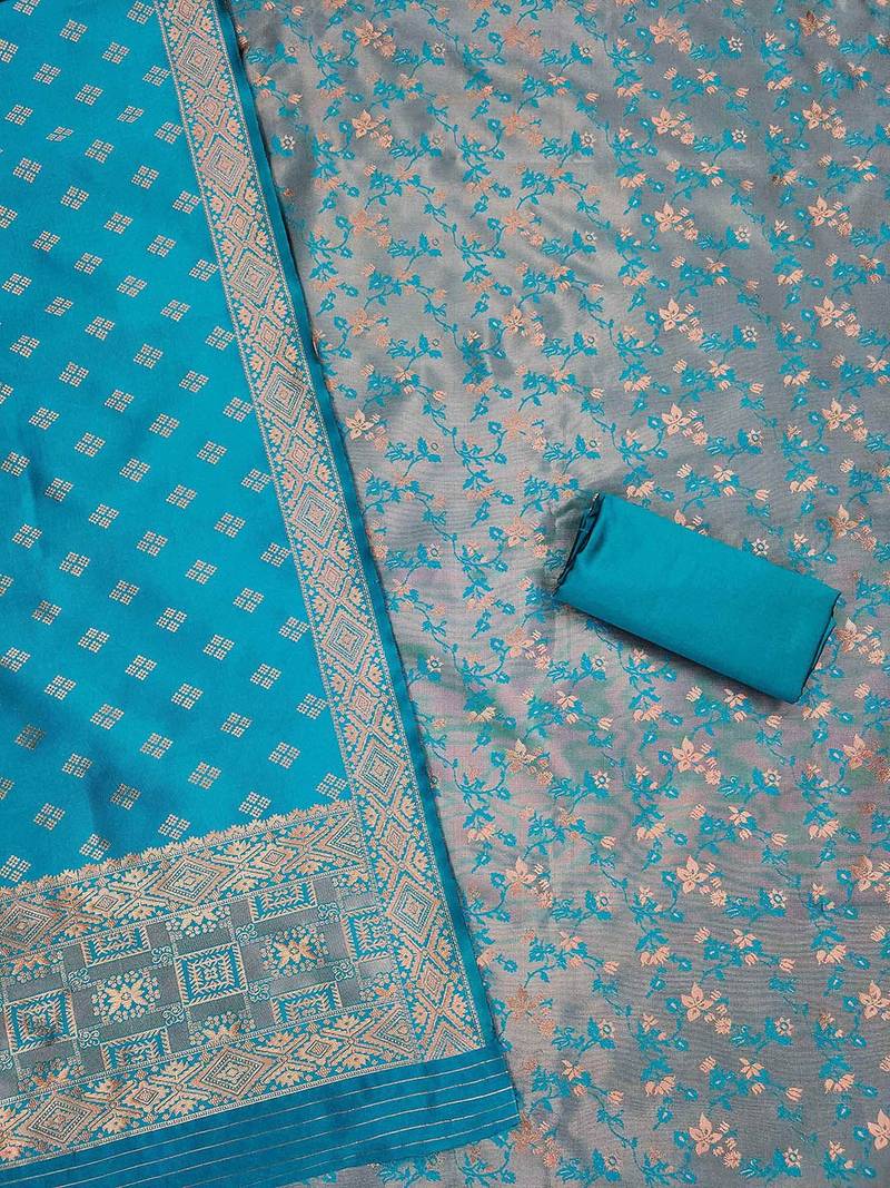 Embellished Unstitched Dress Material