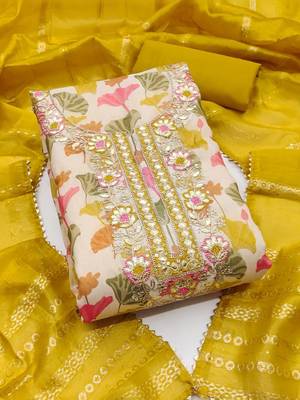 Printed Unstitched Dress Material 1
